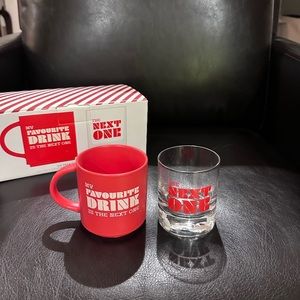 ⚡️🖤 NIB Mug and Glass Gift Set